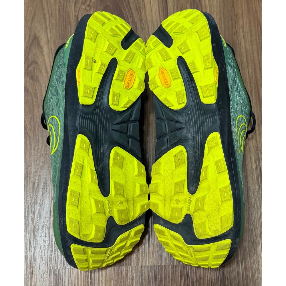 Topo Athletic Ultraventure 4 Trail Running Shoes Mens Green Yellow Vibram Sz 11 - Picture 11 of 12